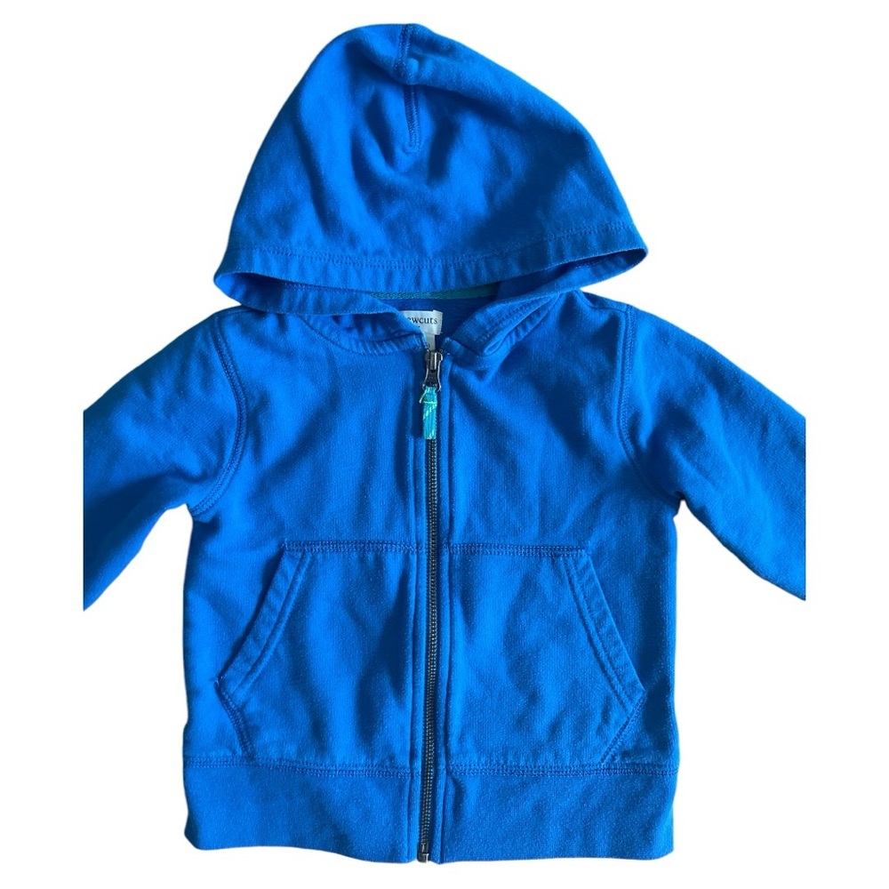 J.CREW CREWCUTS 2T-3T / XXS Blue Full Zip Hooded Sweatshirt